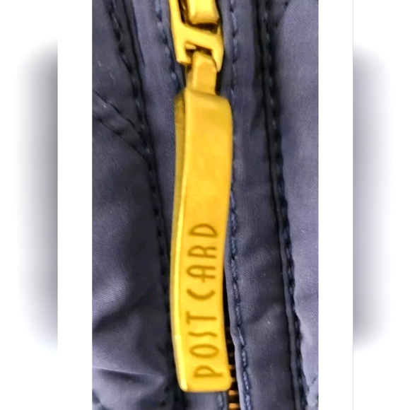 Post Card Italy Purple Quilted Full Zip Vest Sleeveless Jacket! Size 10 - Picture 3 of 8